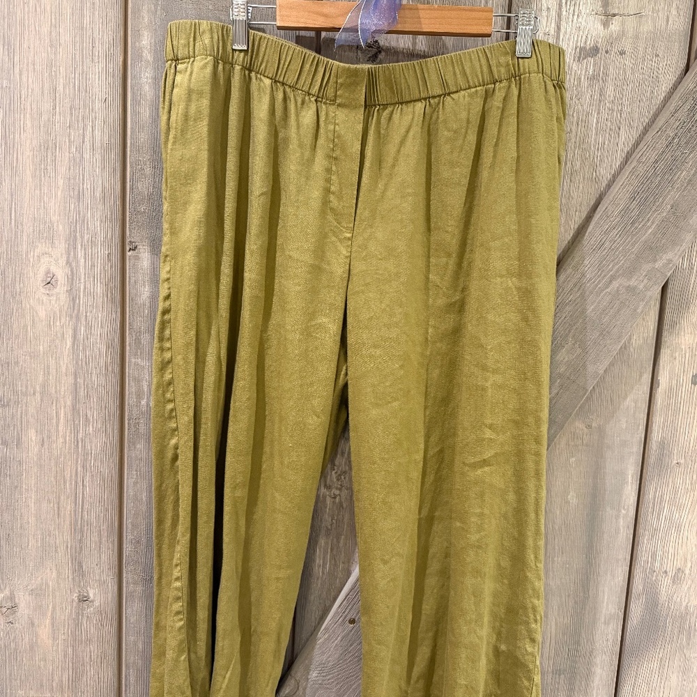 Linen wide leg crop - j.jill